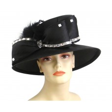 Mujer&apos;s Church Hat  Dress Formal Hat  Black  H857  eb-27668756